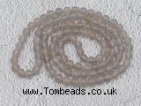 GMN902 Hand-knotted 8mm, 10mm matte grey agate 108 beads mala necklaces