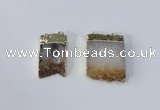 NGC1042 15*25mm – 25*30mm freeform citrine connectors wholesale