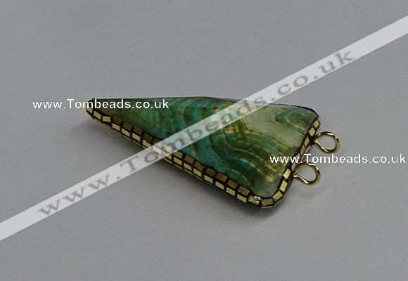 NGC1836 30*35mm - 30*40mm triangle agate connectors wholesale