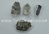 NGC25 15*20mm - 25*35mm freeform druzy agate connectors