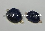 NGC331 15*20mm - 22*25mm freeform agate gemstone connectors