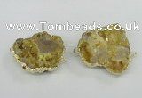 NGC441 25*35mm - 35*45mm freeform druzy agate gemstone connectors