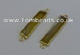 NGC5066 8*35mm - 10*40mm rectangle agate gemstone connectors