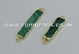 NGC5070 8*35mm - 10*40mm rectangle agate gemstone connectors