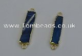 NGC5071 8*35mm - 10*40mm rectangle agate gemstone connectors