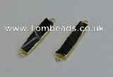 NGC5072 8*35mm - 10*40mm rectangle agate gemstone connectors