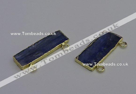 NGC5665 12*38mm - 15*35mm rectangle blue kyanite connectors