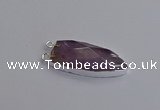 NGC5717 15*35mm - 16*45mm arrowhead amethyst connectors