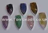 NGC5735 15*35mm - 16*45mm arrowhead mixed gemstone connectors