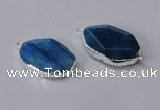 NGC578 18*25mm - 22*30mm freeform agate gemstone connectors