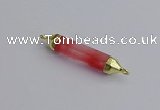 NGC5946 8*40mm tube cherry quartz connectors wholesale