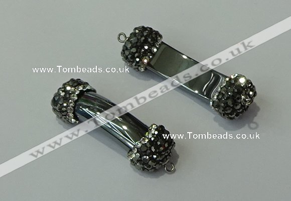 NGC6516 13*40mm hematite connectors wholesale