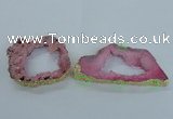 NGC703 45*75mm - 60*70mm freeform druzy agate connectors