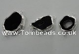 NGC96 25*30mm - 35*40mm freeform druzy agate connectors wholesale