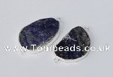 NGC996 20*30mm – 30*40mm freeform sodalite gemstone connectors