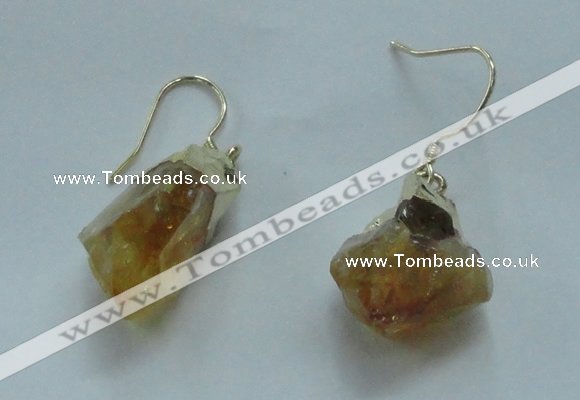 NGE08 13*18mm - 15*20mm nuggets citrine gemstone earrings wholesale