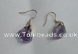 NGE09 13*18mm - 15*20mm nuggets amethyst earrings wholesale