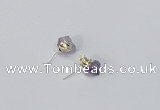 NGE164 4*6mm – 5*8mm freeform lavender amethyst earrings