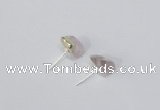 NGE166 4*6mm – 5*8mm freeform rose quartz gemstone earrings