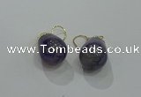 NGE235 15*20mm teardrop agate gemstone earrings wholesale