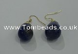 NGE237 15*20mm teardrop agate gemstone earrings wholesale