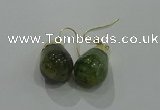 NGE238 15*20mm teardrop agate gemstone earrings wholesale