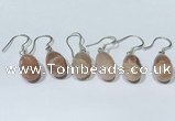 NGE412 10*14mm teardrop moonstone earrings wholesale