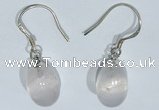 NGE416 10*14mm teardrop rose quartz earrings wholesale