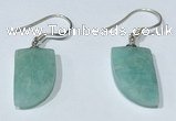 NGE424 10*15mm horn-shaped amazonite earrings wholesale