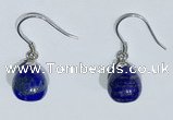 NGE426 10*10mm teardrop lapis lazuli earrings wholesale