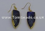 NGE5073 12*35mm - 15*40mm arrowhead lapis lazuli pendants