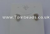 NGE5109 5*8mm freeform plated druzy quartz earrings wholesale