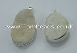 NGP1000 25*35mm - 35*45mm freeform druzy agate beads pendant