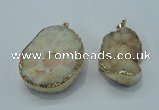 NGP1024 25*35mm - 35*45mm freeform druzy agate beads pendant