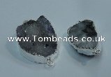 NGP1046 20*30mm - 25*35mm freeform druzy agate beads pendant