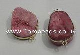 NGP1053 20*30mm - 25*35mm freeform druzy agate beads pendant