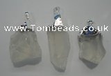 NGP1085 20*30mm - 25*50mm nuggets white crystal pendants