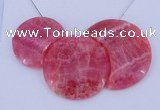 NGP114 Dyed rhodochrosite gemstone pendants set jewelry wholesale