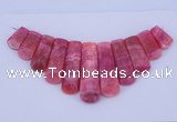 NGP115 Dyed rhodochrosite gemstone pendants set jewelry wholesale