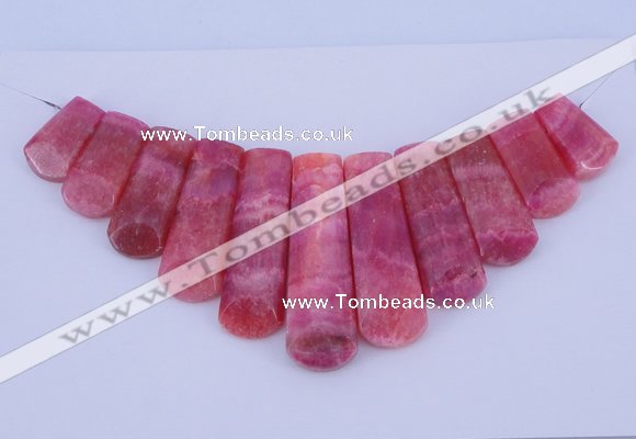 NGP115 Dyed rhodochrosite gemstone pendants set jewelry wholesale