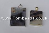 NGP1156 25*35mm - 40*50mm freeform montana agate pendants