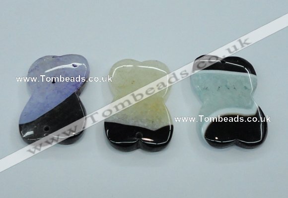 NGP1165 30*50mm freeform druzy agate pendants wholesale