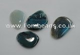 NGP1173 30*50mm - 35*60mm freeform agate gemstone pendants wholesale