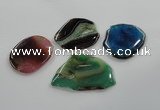 NGP1181 40*50mm - 50*70mm freeform agate gemstone pendants wholesale