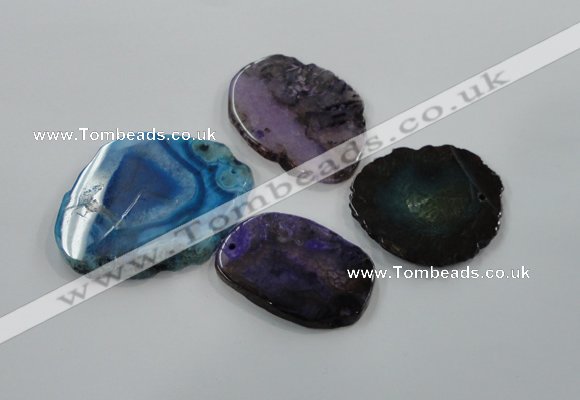 NGP1184 35*50mm - 50*65mm freeform agate gemstone pendants wholesale