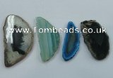 NGP1198 30*50mm - 40*70mm freeform agate gemstone pendants wholesale