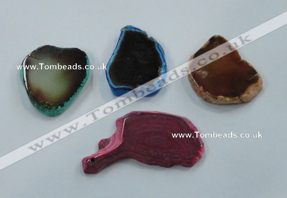 NGP1200 30*50mm - 45*70mm freeform agate gemstone pendants wholesale