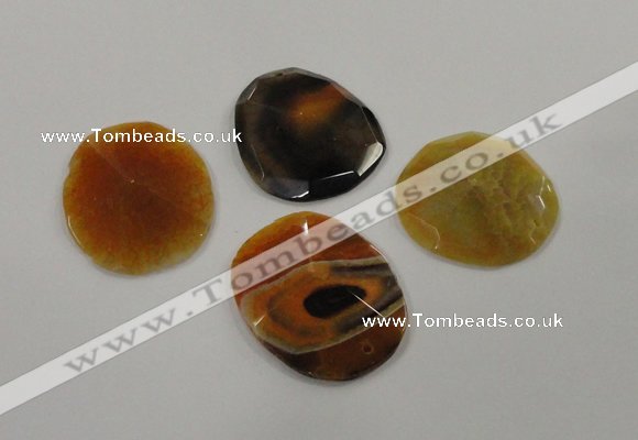 NGP1206 40*45mm - 45*55mm freeform agate gemstone pendants wholesale