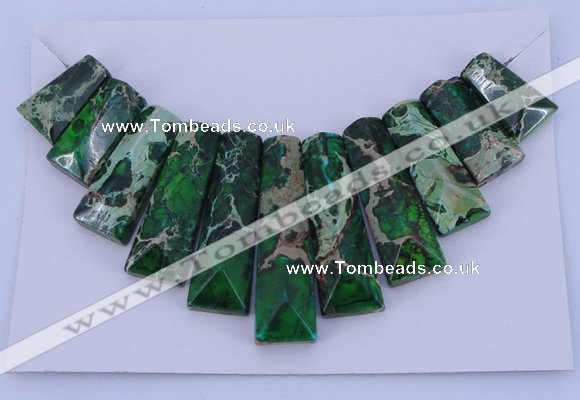 NGP123 Dyed imperial jasper gemstone pendants set jewelry wholesale