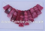 NGP124 Dyed rhodochrosite gemstone pendants set jewelry wholesale